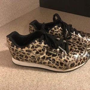 Cheetah print Reebok sneakers